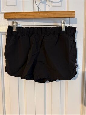 Patagonia Women’s Black Elastic-Waist Baggies Shorts